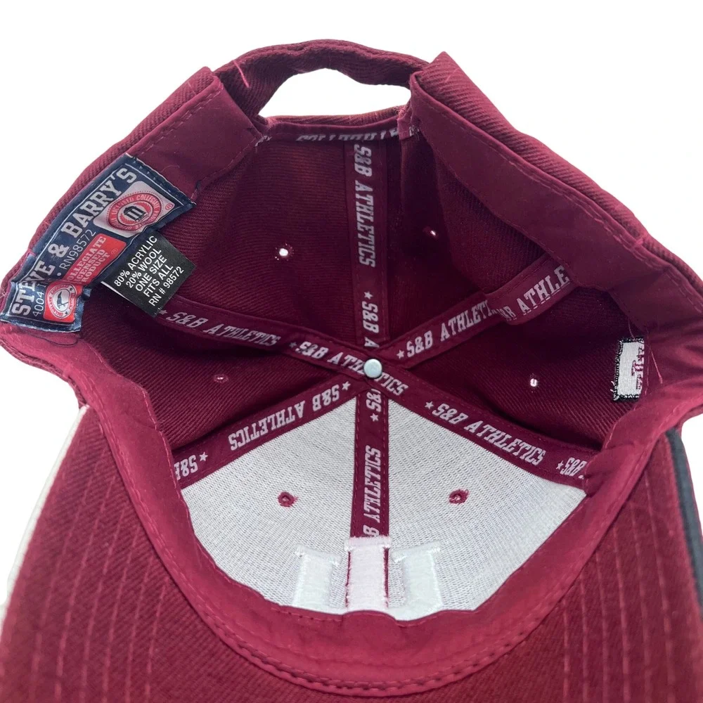 Indiana Hoosiers Baseball Cap Steve & Barrys‎ Maroon White IU Logo OS Fits All